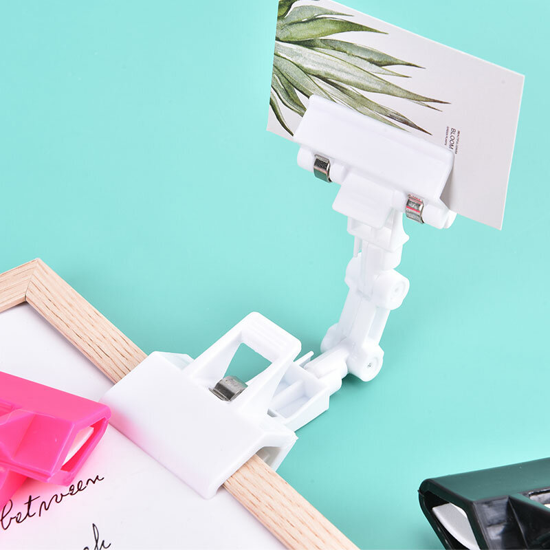 Double Head Rotatable Picture Holder Painting Clip Card Display Label Holder Name Label Racks Supermarket Display Stand Clips