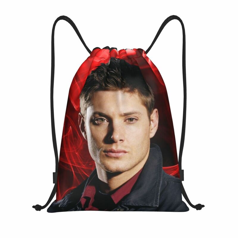 Custom Dean Winchester Supernatural Drawstring Bag for Shopping Yoga Backpacks Women Men TV Show Sports Gym Sackpack