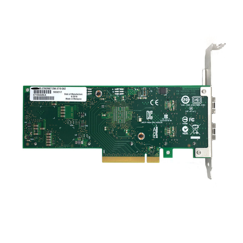 Adaptador de red Ethernet, X710-DA2, 10GB, PCI, 3,0x8, X710DA2BLK
