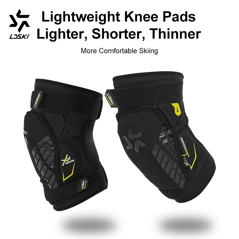 LDSKI New Ski Impact Shorts Knee Pads Flexible Lightweight Breathable Cushion Shock Absorbing Hip Tailbone Protection Snowboard