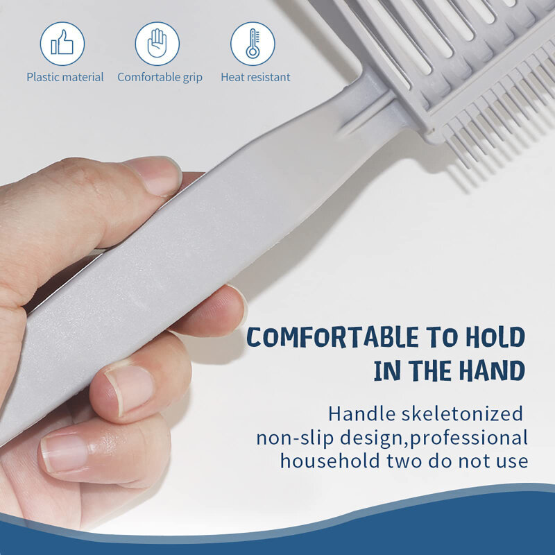 Barber Fade Combs Hair Cutting Resistant Positioning Comb Clipper Blending Flat Top Hair Comb Men's Hair Comb Salon Styling Tool