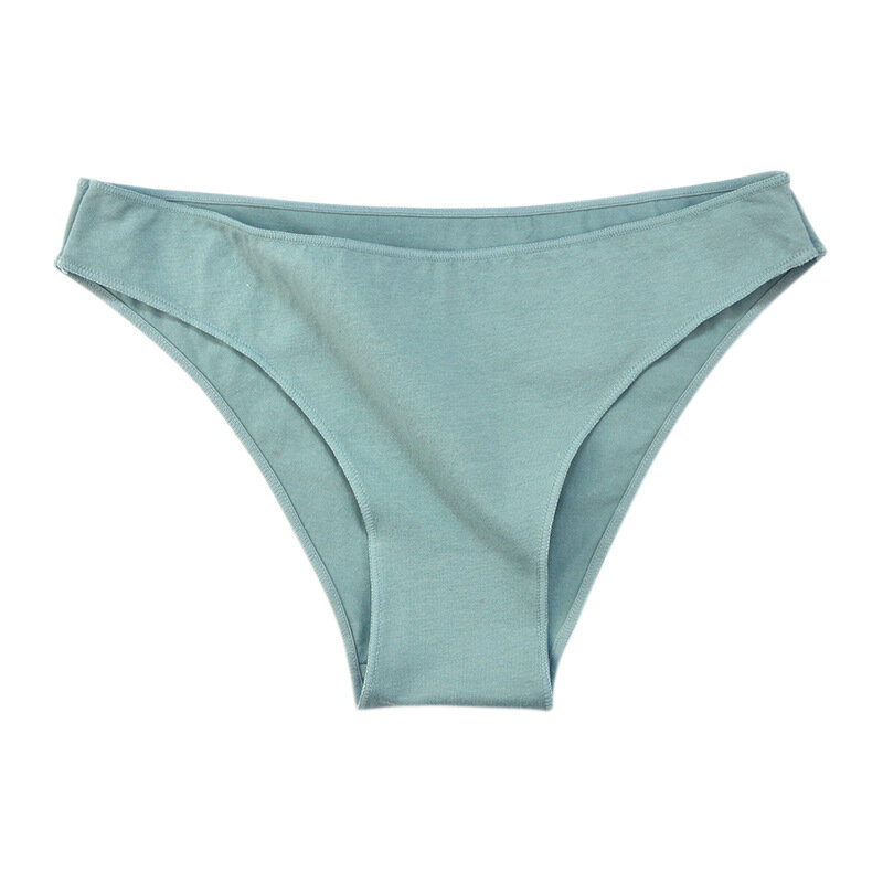 Women's Cotton Panties Female Underwear Solid Color Comfortable Briefs High Elasticity Underpants