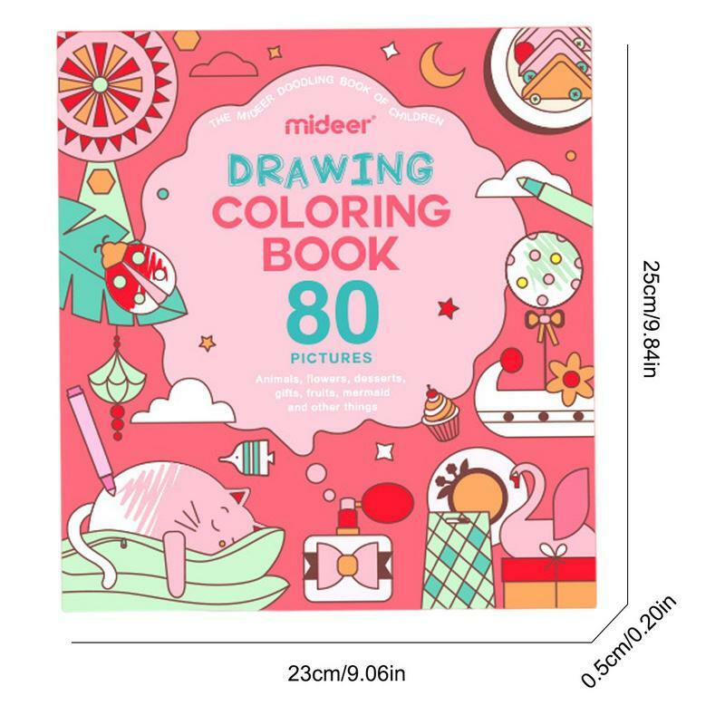 Drawing And Coloring Books For Kids Coloring Book Early Learning Educational Toys Drawing Practice Food-Grade Ink Art Craft Gift