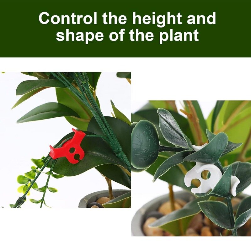 Klem pelengkung pertumbuhan tanaman 100/10 buah, perangkat Bending OK penjepit latihan tangkai tanaman rambat bunga, dukungan klem