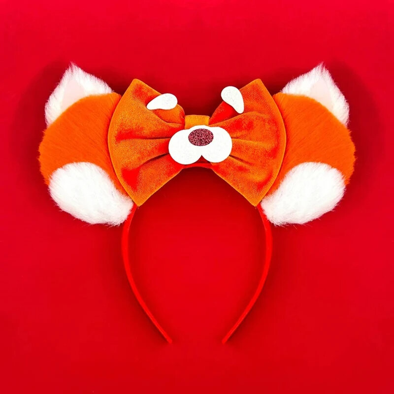 Disney-Diadema con orejas de Minnie para niña y adulto, diadema con lentejuelas de princesa, lazos grandes, diadema de fiesta, regalo de Cosplay, 2024