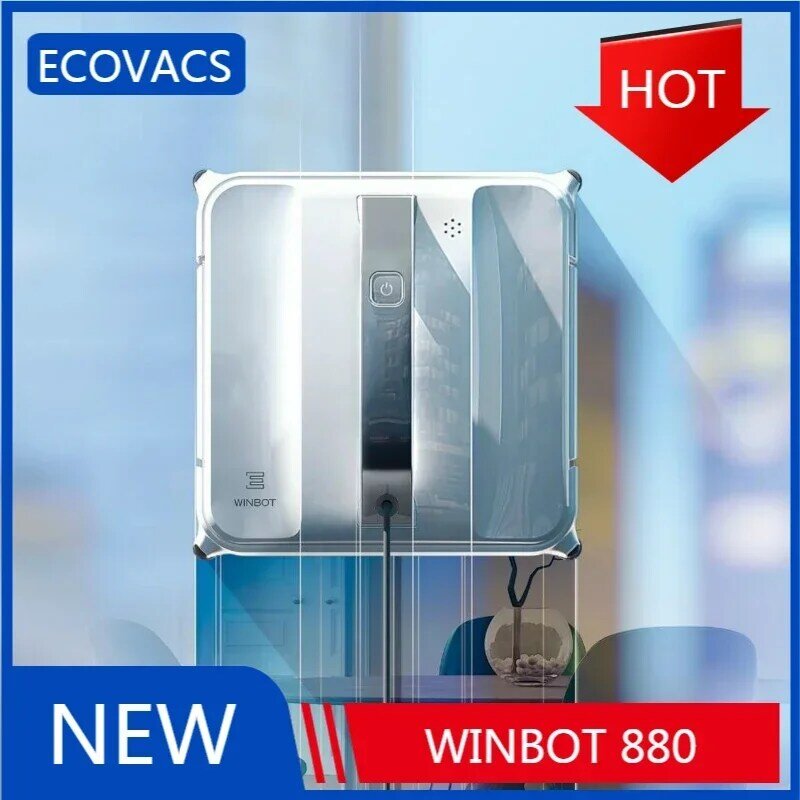 Ecovacs-Winbot 880 Glazen Robô Automático, Eletrodoméstico inteligente, Artefato Venster, Original