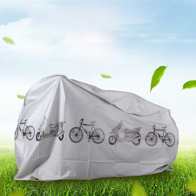 회색 모토 자전거 오토바이 커버, 먼지 방수, 야외 실내 비 보호대 커버, 자전거 스쿠터 코트