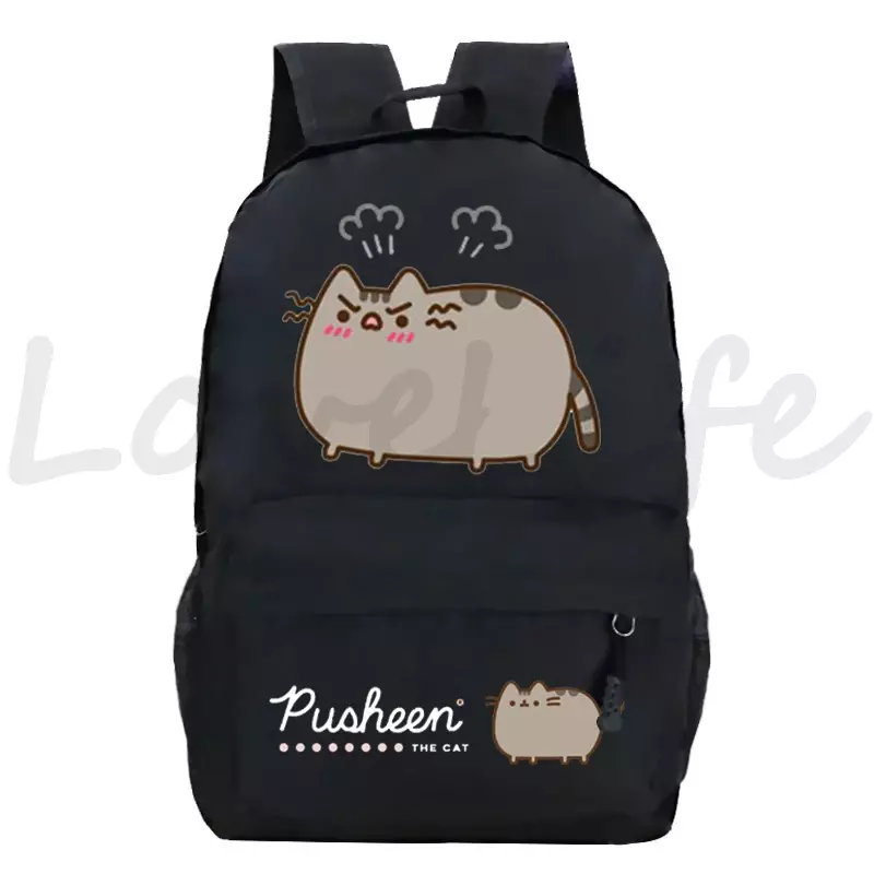 Cartoon Cat School Backpack para Crianças, Anime School Bags, Mochila, De Volta à Escola, Kids Gift, Meninos, Meninas, Mochila, 16"