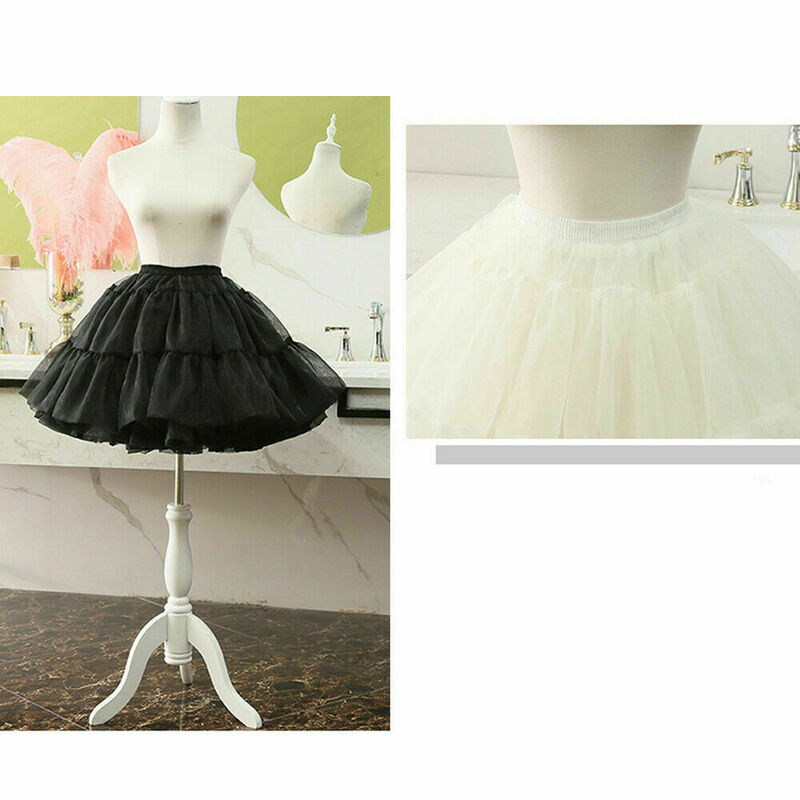 45cm comprimento vintage crinoline hoopless petticoat bustles lolita underskirt grades