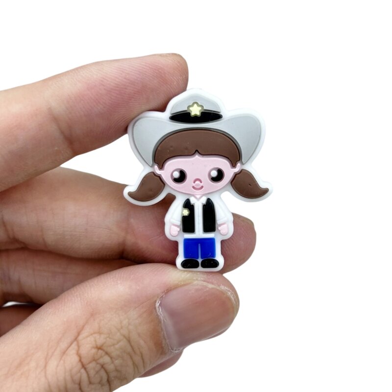 10 szt. Powłoka silikonowa mała dziewczynka paciorki ząbek dziecko DIY sznurek długopis koralik łańcuszki do sutków biżuteria akcesoria