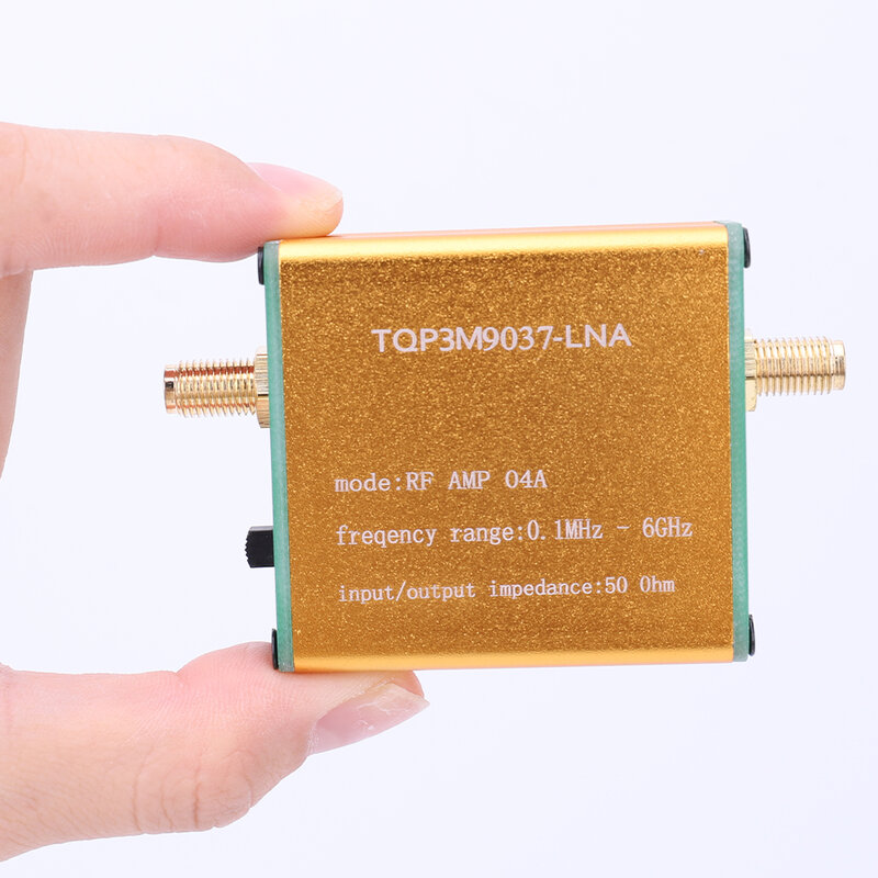 0.1MHz to 6GHz Full Band Low Noise Amplifier 20dB High Gain LNA RF Power Preamplifier Professional Software Defined Radio