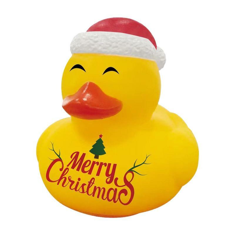 Милая Рождественская утка, веселая утка, Игрушки для ванны, детская игрушка для ванны, подарки для малышей на день рождения, подарки, украшения для детей, мальчиков и девочек