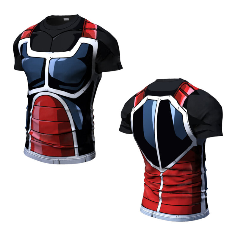 Summer New Cosplay Printed Clothing Fitness Running T Shirt Men O-Neck Cartoon Bodybuilding Sport Shirts Tops Gym Men T Shirt