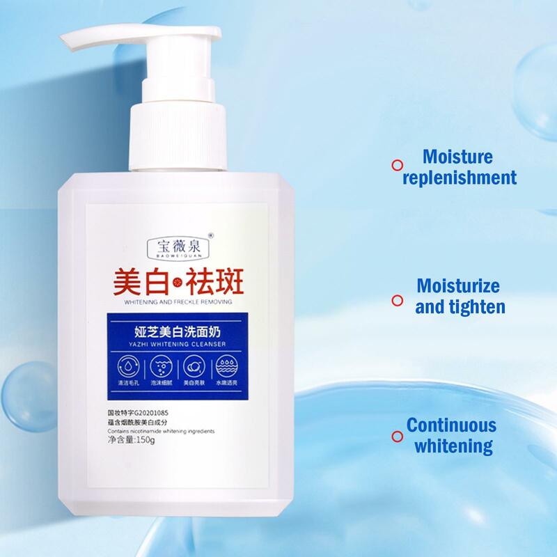 Sbiancante lentiggine-rimozione detergente controllo olio schiarente Shrink Niacinamide pulizia detergente idratante profondo P Y9f2