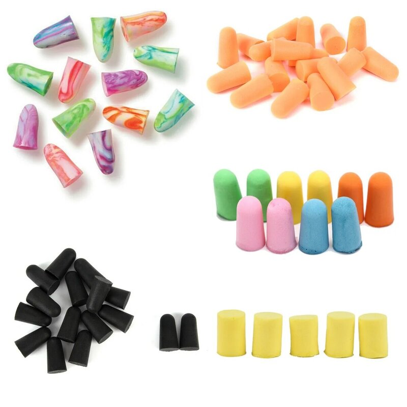 1/5/10/20Pairs Soft Anti-Noise Ear Plug Waterproof Swimming Silicone Swim Earplugs For Adult Children Swimmers Diving