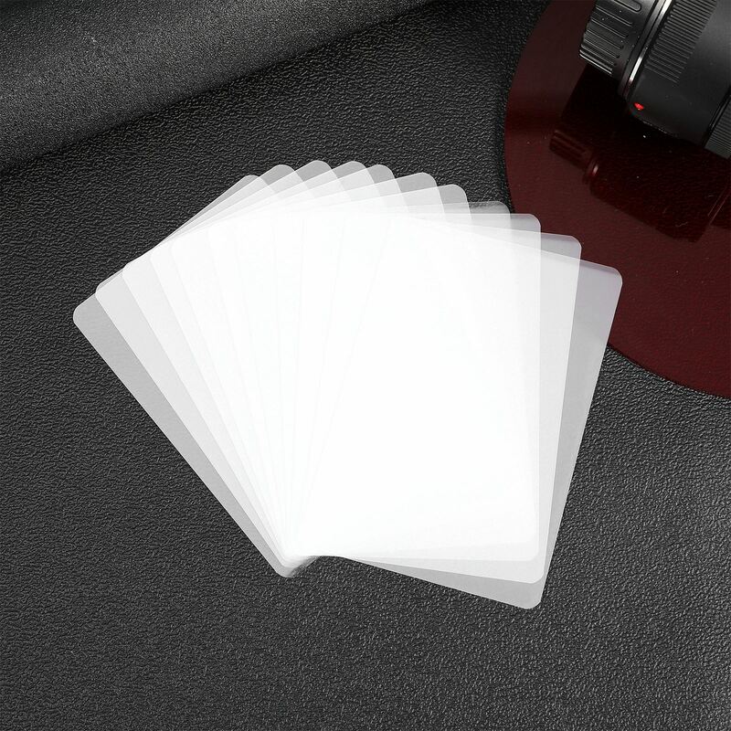 แผ่นฟิล์มเคลือบใสเคลือบร้อน200ชิ้นแผ่นพลาสติกสติกเกอร์กันน้ำกระดาษ