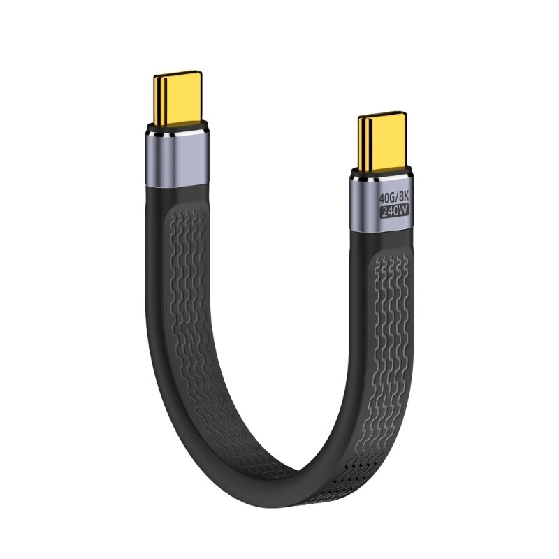 Высокоскоростной кабель USB C типа C «папа» — «папа» типа C, зарядный кабель, 240 Вт, быстрая зарядка, видео 8K, 40 Гбит/с для