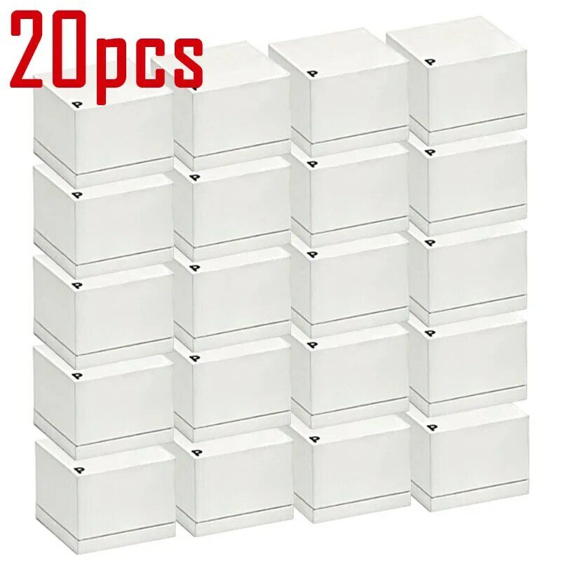 20pcs Packaging New Paper Ring Boxes For Earrings Charms Jewelry Case for Valentine's Day Gift Wholesale Lots Bulk