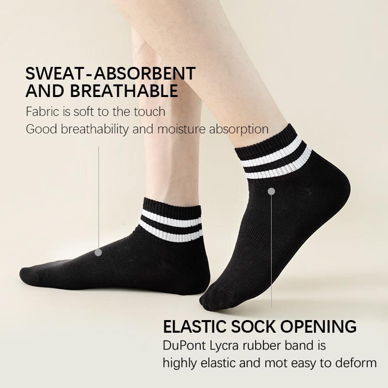 Новинка, весенние мужские носки, толстые вязаные спортивные носки, дышащие быстросохнущие износостойкие короткие носки для бега и фитнеса на открытом воздухе