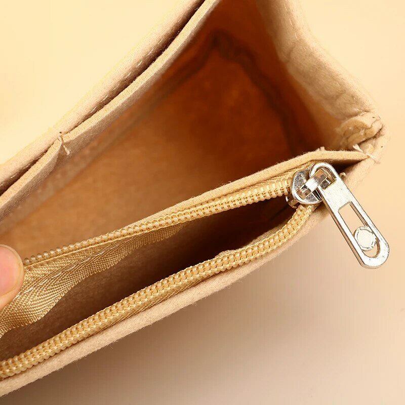 Pengatur tas untuk tas penyimpanan tas Mini tas Liner dompet bulu Kempa tas Dalaman tas tangan merasa dalam tas kandung kemih