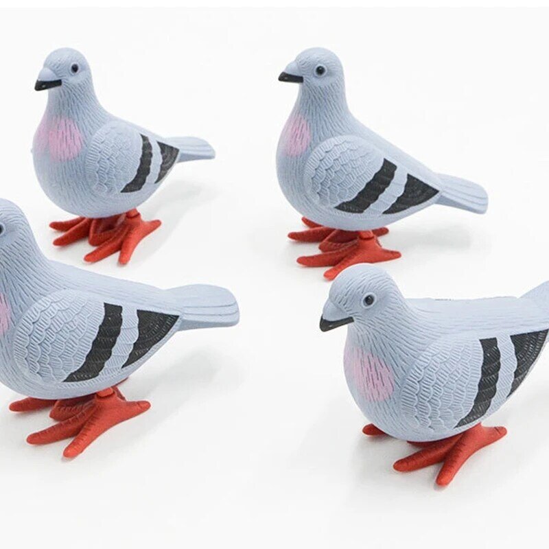 Crianças Diversão Plastic Pigeon Wind Up Brinquedos Novidade Bonito Mini Simulação Pássaro Modelo Baby Toy Crianças Classe Recompensa Party Favors 11*10cm