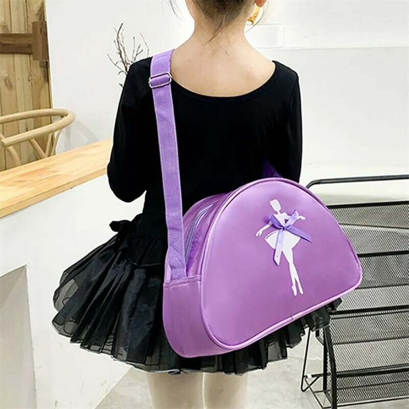Ballet Dance Bags Handbag Pink Girls Lovely Backpack Baby Package Ballet Bag Handbag One Shoulder Bag Waterproof Princess Bag