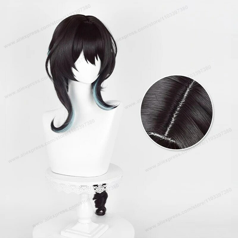 Honkai Star Rail Ran Mei Cosplay Wig, Cabelo Longo Anime, Resistente ao Calor, Perucas Sintéticas, 70cm