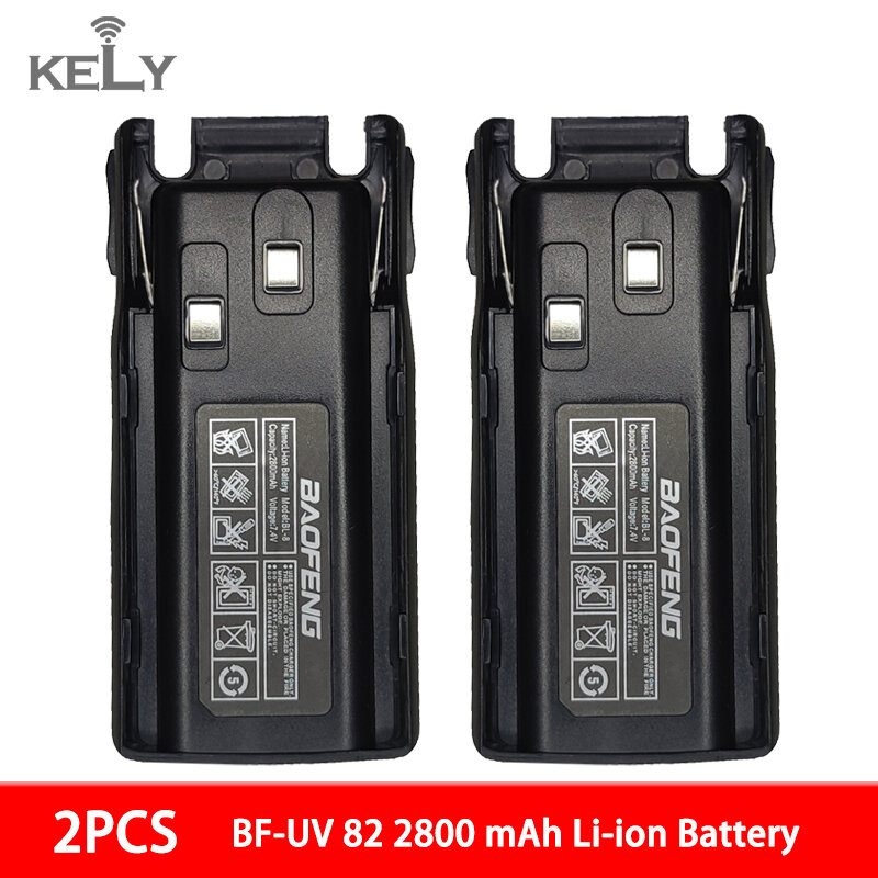 Baofeng-Bateria Walkie Talkie UV 82, BL-8 Bateria para UV-82, UV-82, UV-8D, UV-89, UV-82HP, UV-82HX, UV-82 Plus, 2800mAh, 3800mAh