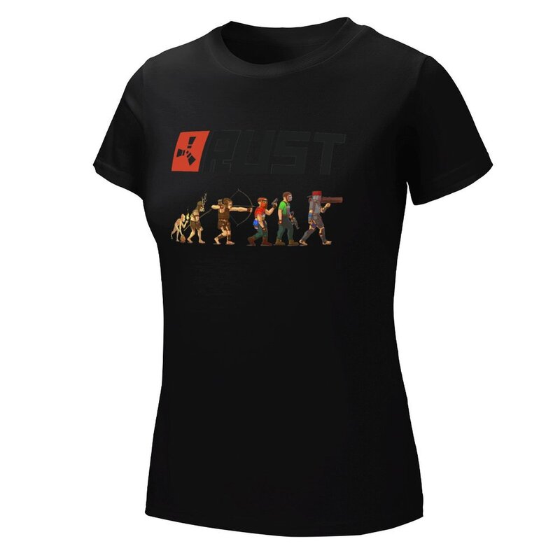Rust Evolution T-Shirt workout shirts for Women loose fit graphic t-shirts for Women t-shirts for Women graphic tees funny