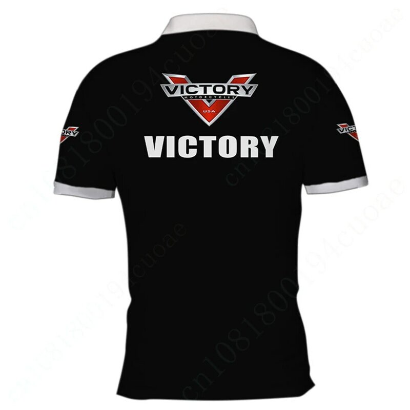Футболка Victory для мужчин, быстросохнущая рубашка-поло с коротким рукавом в стиле аниме, рубашки и блузки, футболка в стиле Харадзюку, повседневная одежда для гольфа, одежда унисекс