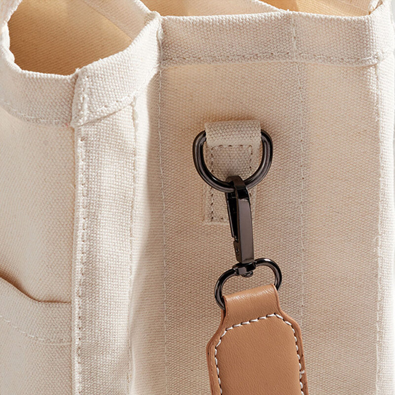 Bolso de hombro de lona de gran capacidad con bordado personalizado, bolso de mensajero, bolso de mano de algodón, bolso de viaje cruzado, bolso de lona