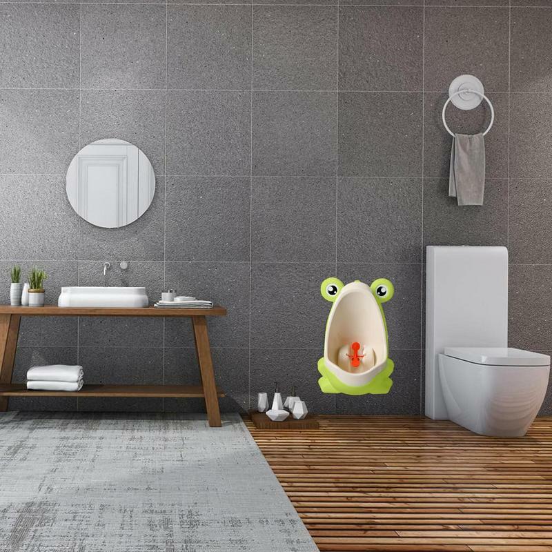 Lustiges Frosch Urinal Cartoon Jungen Urinal mit Saugnäpfen Jungen pinkeln Trainings werkzeug für Home Hotel Kindergarten Vergnügung spark