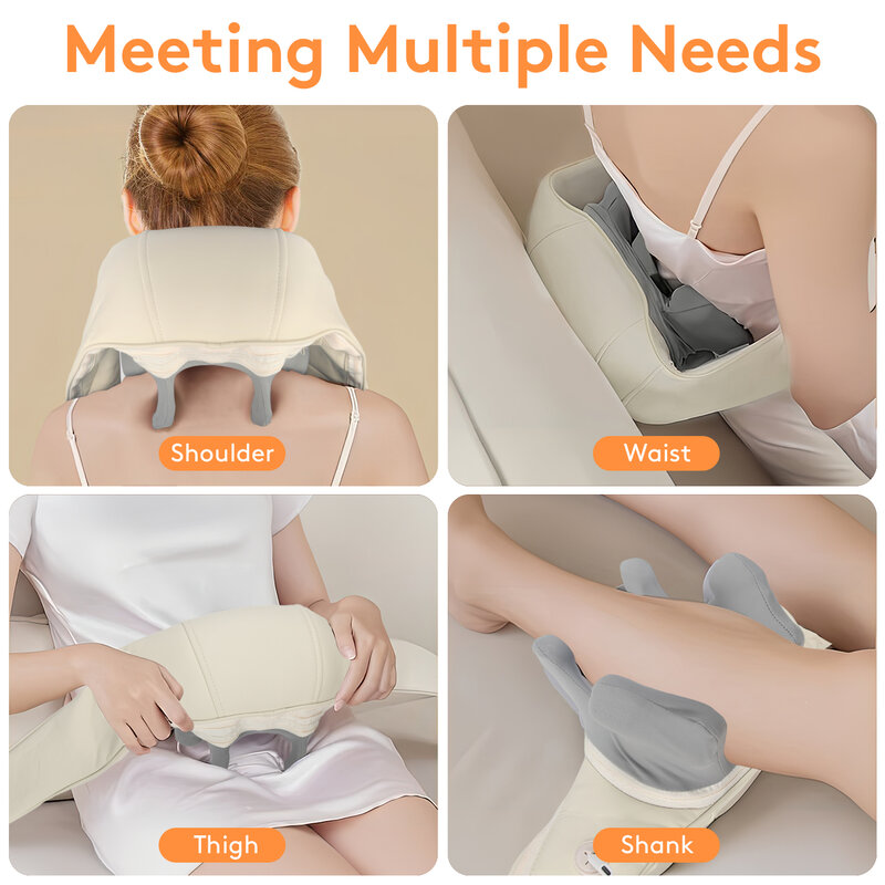 Mebak Electric Cervical Trapezius Muscle Shoulder Massager Neck And Back Massager Wireless Full body 4D Kneading Massage Machine