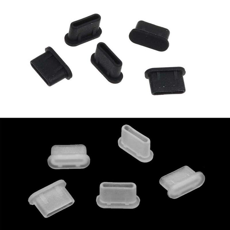 10-50PCS Type-C Silicone Dust Plugs Phone USB Charging Port Protector Cover Type C Anti-dust Cap for Samsung 