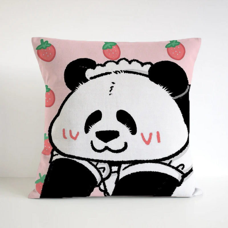 Cute Panda Fronhas Decorativas, Decoração De Queda, Almofadas Do Sofá, Corpo Travesseiro Capa, 45x45 Almofada Covers, 45x45