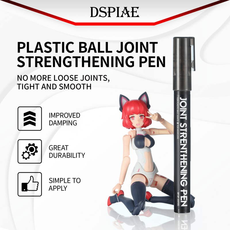 Dspiae Joint Reforço Amortecimento Pen, Gundam Mecha Assembly Glue Pen, Desenhe Joint Loosening, DIY
