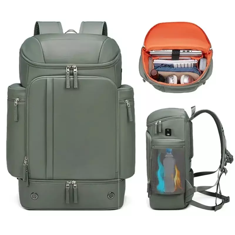 Large Travel Backpack Multifunction Women Outdoor Trekking Waterproof Bags Men's Business Lightweight Backpack With Shoes Pocket