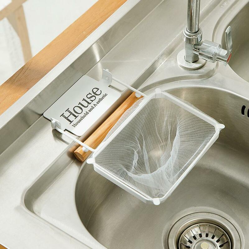 1 Set Sink Filter Shelf Fine Mesh Hole Sink Corner Food Catcher Leftovers Filter with Strainer Bags Kitchen Supplies