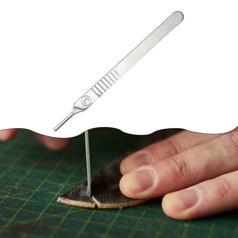 Aço carbono Blade Handle para DIY Corte, Utilitário Carving Handle, 1PC, 3 #, 4 #, 121 milímetros, 4.76in