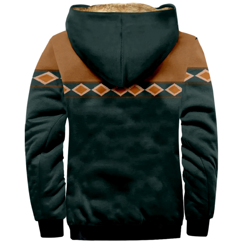 Tribal Graphic Prints Daily Classic Hoodie Holiday Outwear Women Men's 3D Print Zip Sweatshirt Stand Collar Coat Winter Clothes