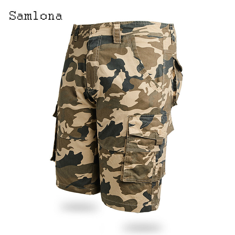 2023 Stylish simplicity Fashion Camouflage Shorts Men Lesiure Multi-Pocket Bottom Summer Casual All-match Simple Cargo Shorts