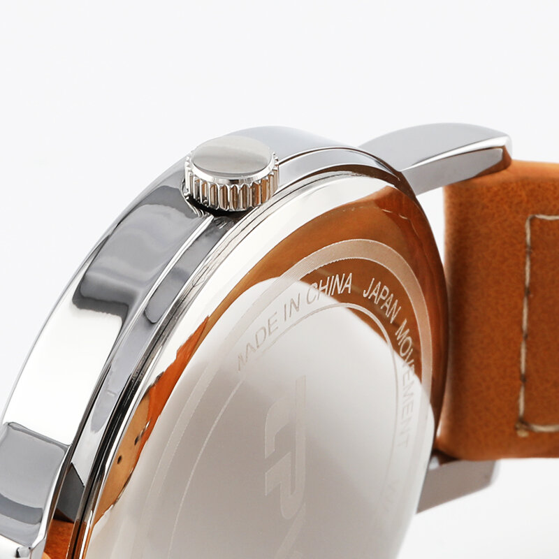 Weekender 40 мм повседневные мужские часы из искусственной кожи ремешок японский механизм