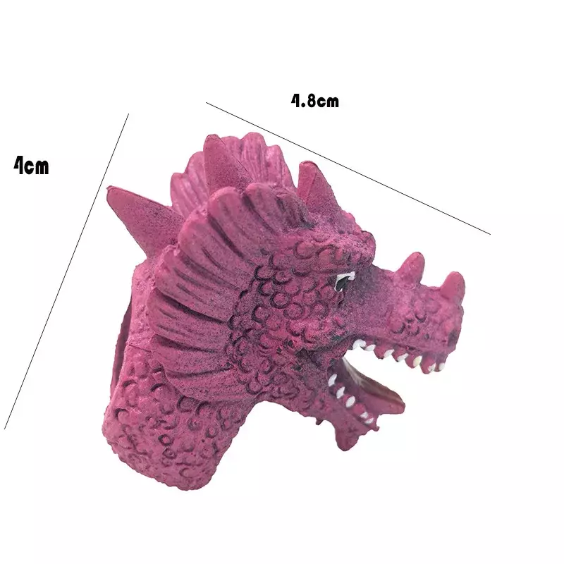 Vendita calda Mini Cartoon realistico drago dinosauro burattini da dito gioco di ruolo giocattolo per bambini Tell Story Prop Trick giocattolo divertente