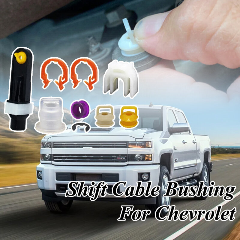 Manual de engrenagem Shift bucha para Chevrolet, alavanca Linkage Sleeve, Grommet Repair Kit, borracha Grommet Clip, acessórios do carro
