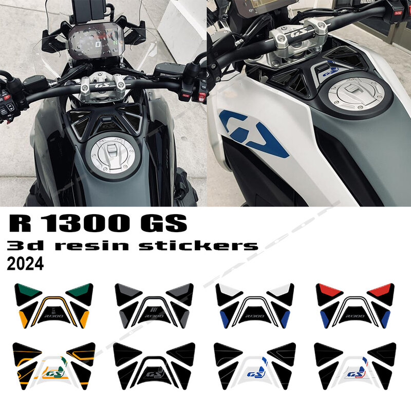 NEW GS 1300 2024 Motorcycle Accessories 3D Epoxy Resin Sticker Storage Box Protection Kit for BMW R 1300 GS 2023-
