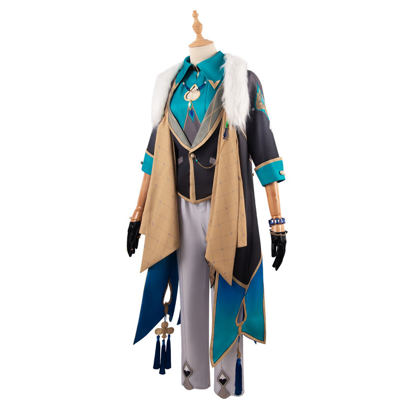 Aventurine Cospaly Costumes Game Honkai Star Rail Cos Wig Shoes Role Play Suites Interastral Peace Halloween Uniform for Men IPC