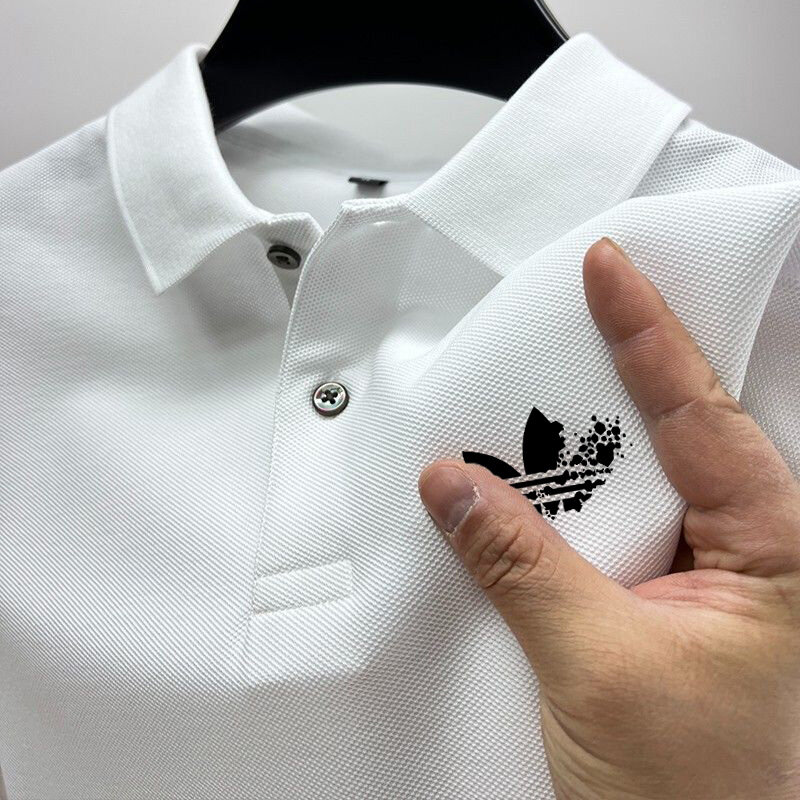 Men's Polo Shirt Flip Collar Anti Pilling Polo Shirt Short Sleeve Casual Hot selling Summer Business Fashion Slim Fit