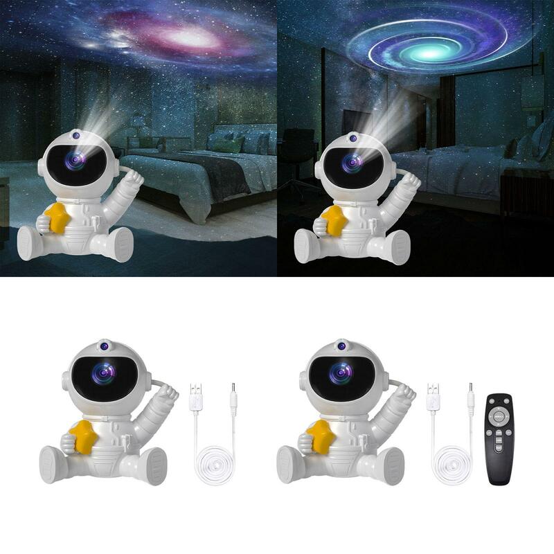 Astronaut Projector Lamp Night Light Space Projector Astronaut Ceiling LED Lamp for Holiday Gaming Room Living Room Party Decor