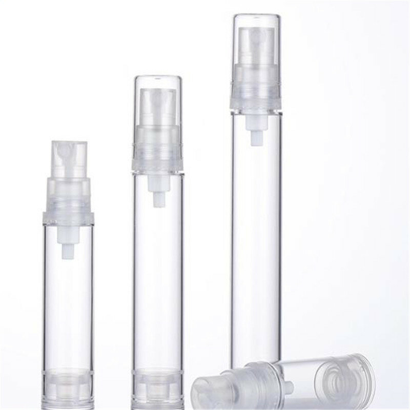 10PCS 5ml 10ml 15ml Portable Mini Clear Perfume Bottle Refillable Spray Bottle Cosmetic Sample Glass Bottle Empty Container 2#