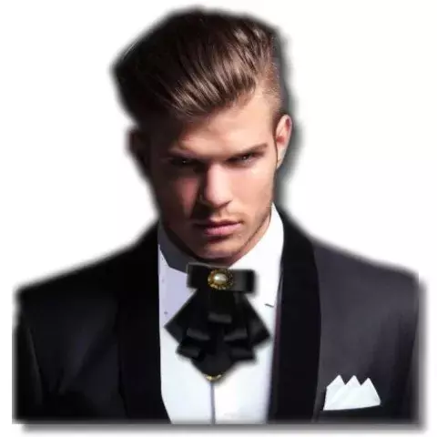 Gravata borboleta de tecido multi-camada estilo britânico, colarinho formal do noivo, gravata de camisa, roupas e acessórios para roupas, novo
